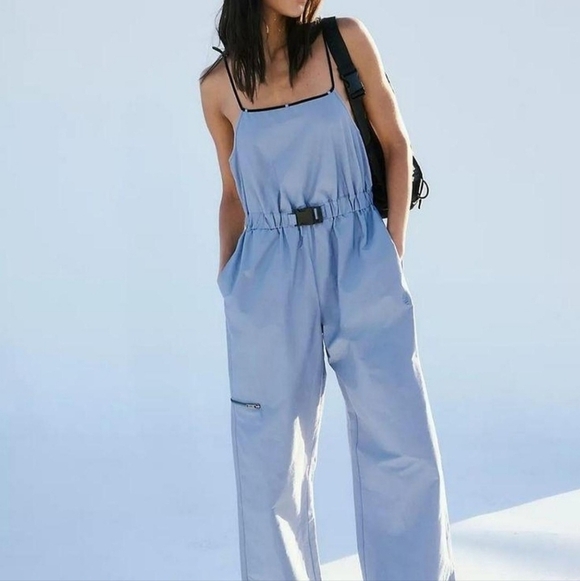 FP Movement by Free People Pants - FREE PEOPLE MOVEMENT Star Player Onesie Jumpsuit in Stone Wash. Size S. NWT